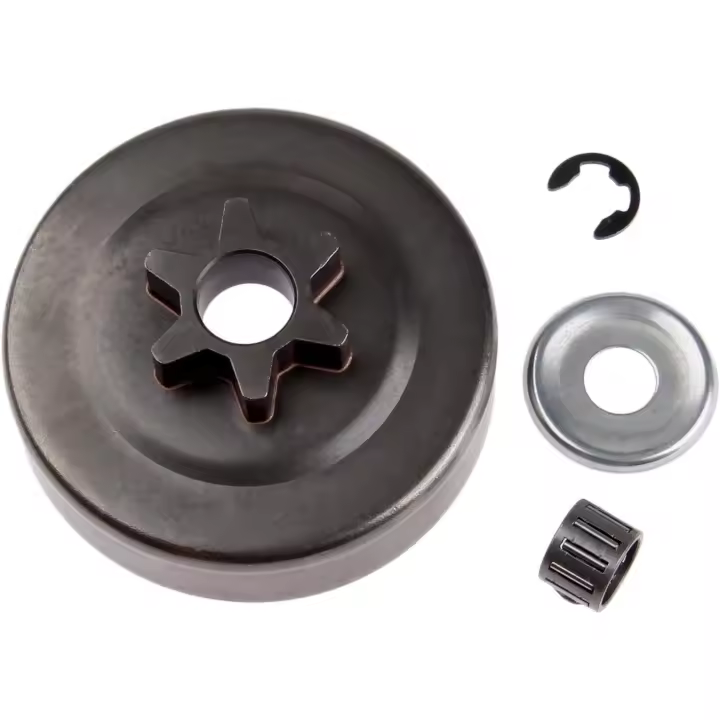 Tambor de embrague de cadena 3/8 6T Arandela E Clip para Stihl MS170 MS180 017 018 025 - 1