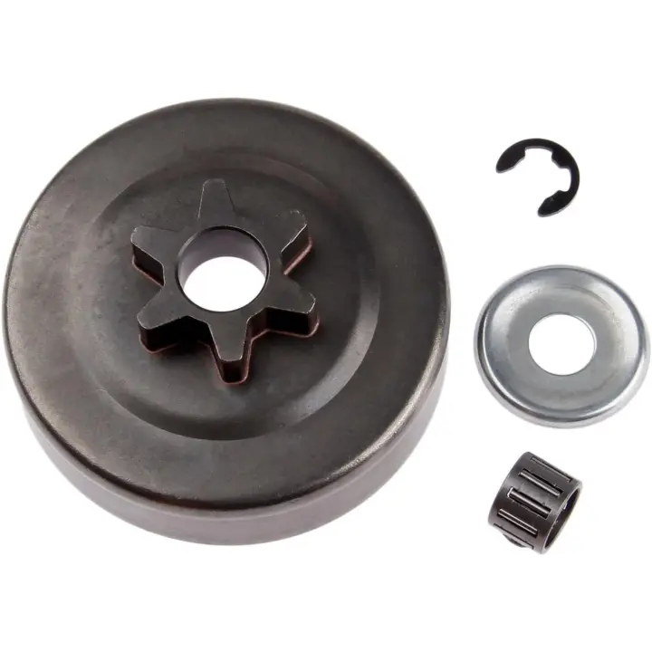 Tambor de embrague de cadena 3/8 6T Arandela E Clip para Stihl MS170 MS180 017 018 025 - 1