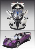 Coche De Deportes Miniatura Pagani Zonta HP a Escala 1:24 Con Sonido Luz Puertas Abiertas Función Retroceso Regalo Para Adultos Y Niños Metal - details 8