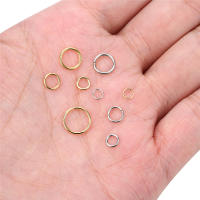 100pcs Anillos Abiertos De Acero Inoxidable PVD No Desvanecido Para Joyería Collares Pulseras Conexiones De Anillos Split Tamaños 4-10mm - details 1