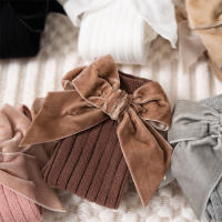 Calcetines Largos Para Bebés Niñas Con Lazo Grande Algodón Suave Para Otoño Invierno Diseño Navideño Juguetón Para Niños De 0 a 8 Años - details 14