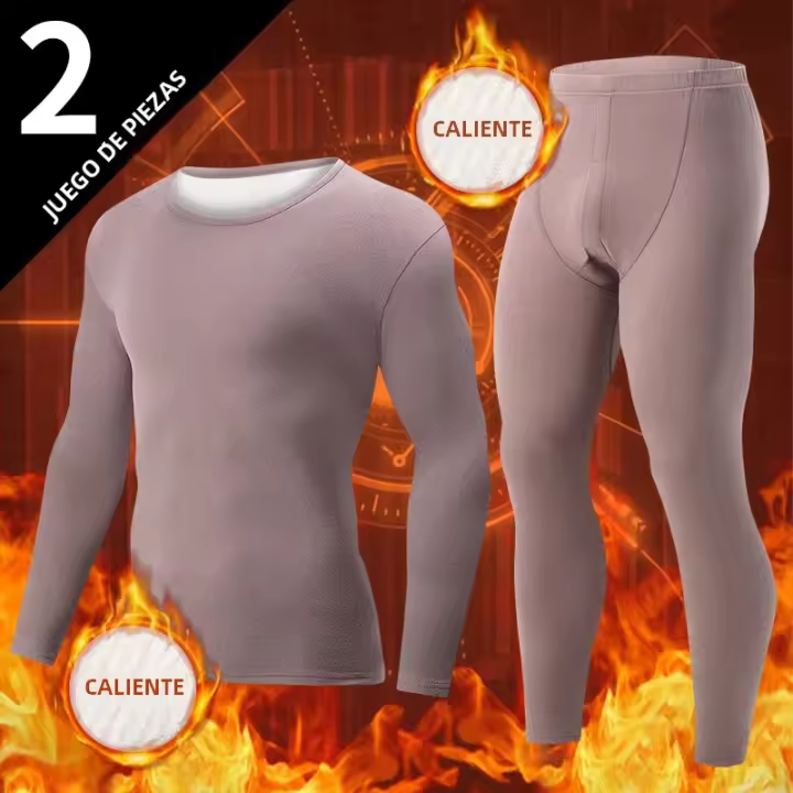 Conjunto De 2 Piezas Para Hombre Traje Caliente De Manga Larga Para Otoño E Invierno Pantalones Con Cintura Elástica Y Camiseta Deportiva Casual Joker - 1