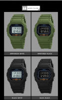 Reloj Digital Para Hombre SKMEI 1628 Estilo Militar Retro Deportivo Impermeable Con Pantalla LED Y Alarmas Resistente Al Choque - details 3