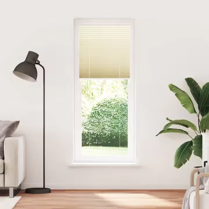 Estor Plisado crema 80x200 cm Tela Ancho 79,4 cm Poliéster - 1