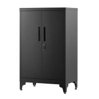 Archivador de Oficina de Acero con Cerradura - Armario Multifuncional de 2 Puertas, Ideal para Oficina y Sala de Estar, Negro - details 0