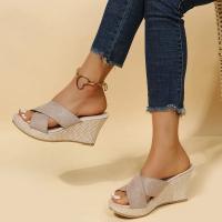 Zapatos De Mujer Moda Casual Con Bocón Transpirable Tacón Ergonómico Cómodo Elegante Sandalias De Verano Microfibra Pull on - details 5