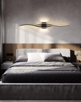 Lámparas De Pared LED Para Dormitorio 24w 28w Negras Y Doradas Iluminación Decorativa Para Casa Pasillo Aisle Balcón Luz De Noche Moderna - details 7