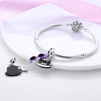 Perlas De Perfume Para Mujer Plata Esmaltada Colgante De Zapatos Altos Y Lápiz Labial Para Pulsera DIY Joyería - details 46