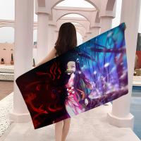 Toalla De Playa Demon Slayer Para Niños Toalla De Baño Personalizada Toalla De Piscina Regalo De Vacaciones Toalla De Picnic Toalla De Fiesta Tamaño 30x60 Cm Material Poliéster/Celulosa Absorbente Y Secado Rápido - details 4