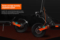 Patinete Scooter Eléctrico JOYOR S5 Pro, Batería 48V 26Ah, Motor 500W, Velocidad Máxima 25 km/h, Autonomía 70-100 km, Neumáticos 10 Pulgadas, Tecnología de Control de Crucero, Pantalla LCD, para Uso Diario y Desplazamientos Urbanos - details 2