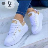Zapatos Casuales Para Mujer Con Decoración De Mariposa En Cuero Suela De Goma Talla True Fashion Zapatos De Plataforma - details 4