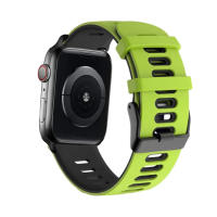 Correa De Reloj De Silicona Para Apple Watch Compatible Con Series 8 Se 9 7 6 5 4 3 Ultra2 Tamaños 44mm 40mm 49mm 45mm 41mm 38-42mm Color Variado - details 10