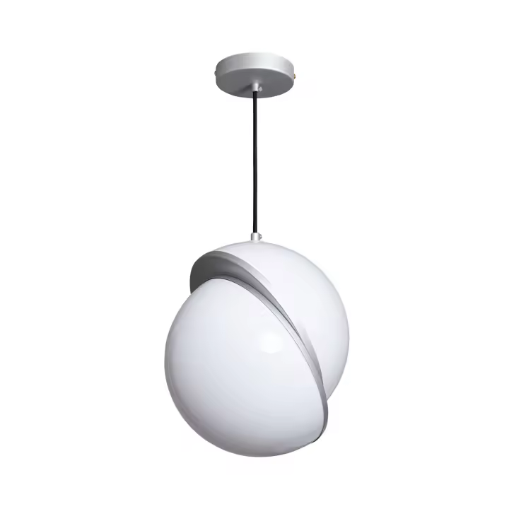 LEDKIA LIGHTING - Lámpara Colgante Metal Venus | Diseño Elegante | Acabados de Primera | Compatible con Bombilla E27 | Longitud Ajustable, Cromado, Policarbonato - 1