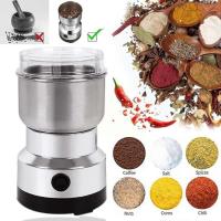 Molinillo de café Eléctrico 150W 220V Cocina Cereales granos Molienda café Hogar Nueces multifuncional Frijol especias Máquina Moler f0e0 Tingquan Tienda - details 2