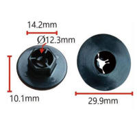 10Pcs Goma De Seguridad Para Parachoques De Coche Clips Plásticos Negros Para Hyundai Y Kia 84145-26000 Piezas De Automóvil - details 0