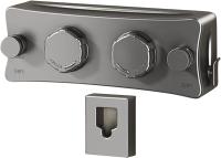 Tendedero Retráctil Ajustable 2 * 5.1m, Tendedero Extensible Pared, la Perilla de Tensión Ajustable Proporciona Soporte Adicional, Diseño Antihundimiento, Apto para Balcones, Cocinas y Baños (Gris) - details 0