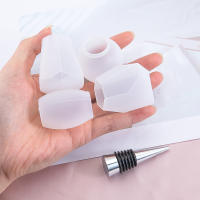 5pcs/Molde De Silicona Para Botella De Vino Tapa De Resina Forma Geométrica Esférica Espéculo Cristal Epoxy Herramientas De Casting - details 1