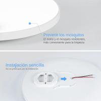 Lámpara De Techo Moderna LED Para Pasillo Baño Dormitorio Material ABS Y Acero Iluminación Diaria Fuente De Luz AC 220V 27CM 37CM Impermeable - details 10