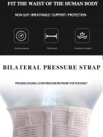 Soporte Para Cintura JINGBA Entrenador De Corporalidad Protección Lumbar Deportiva Faja De Sudoración Fitness Para Hombre - details 1