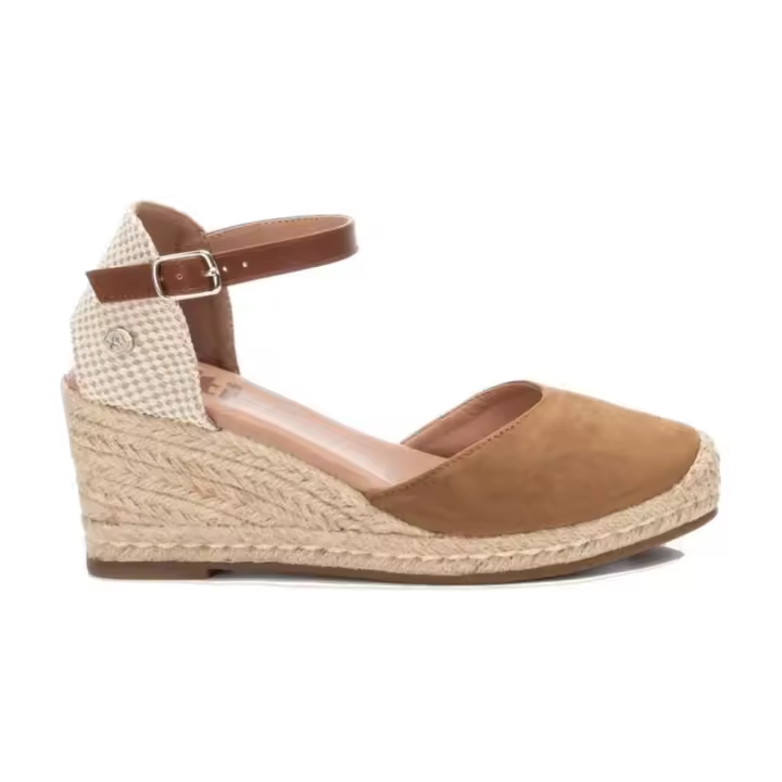 XTI 140746 Alpargatas con cuña  para mujer en marrón de piel vegana - 1