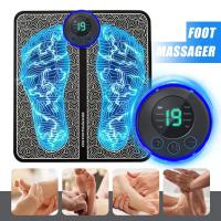 Almohadilla De Masaje Para Pies Eléctrica Recargable Por USB Herramienta De Masaje Del Suelo Negra Adecuada Para El Hogar Y Viajes Tamaño 33cm*15cm*3cm - details 0