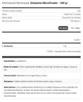 Glutamina Powder 500gr - Amix - details 2