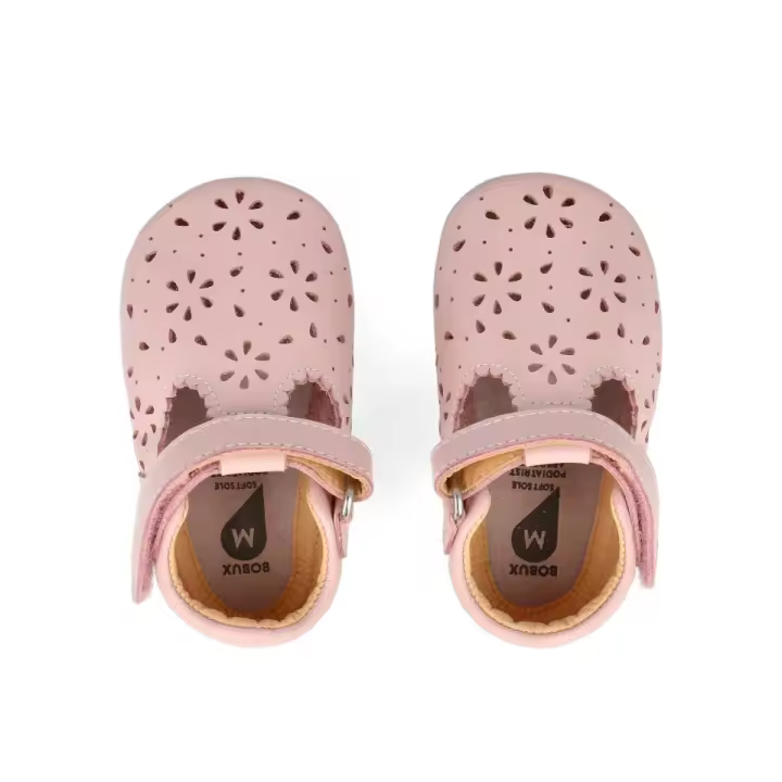 Bobux Soft Sole Lacey Blossom - Zapatos de Suela Blanda para bebés y gateadores con Tira autoadherente - 1