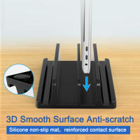 Soporte Vertical Para Portátil Con 3 Ranuras Soporte De Escritorio Para MacBook Tableta Y Teléfono Estación De Enlace Universal - details 2