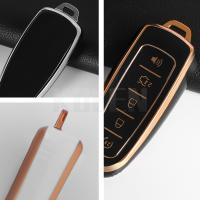 Funda De Llave De Coche TPU Para Ford Focus Edge Explorer Expedition C-Max Escape Flex Accesorios De Protección De Llave Con Cadena - details 9