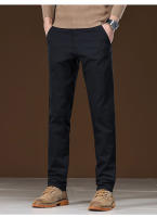 Pantalones Casuales Para Hombre 97% Algodón Negro Caqui Gris Azul Estilo Slim Recto Cierre De Cremallera Moda Pantalones Largos - details 9