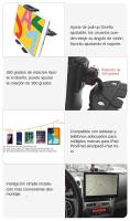 Soporte Ajustable Para Tableta En Ranura De CD De Coche XNYOCN Compatible Con iPhone 14 13 12 11 iPad pro Air Mini Y Samsung Xiaomi Para Pantallas De 4 a 12 Pulgadas - details 5