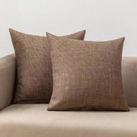 Funda De Cojín Cuadrada Clásica De Lino Suave Y Duradera Para Sofa Cama Y Coche Decoración Esencial Del Hogar - details 4