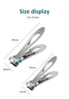 Tijeras De Uñas De Acero Inoxidable De Alta Calidad Tamaño Doble Para Manicura Cortador De Uñas Del Pulgar Y Del Dedo Grande Herramientas Resistentes Para Uñas Gruesas - details 7