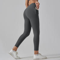 Leggings Para Mujer Con Bolsillos Pantalones De Yoga Para Gimnasio Deporte Fitness De Cintura Alta Control De Abdomen Para Correr Entrenamiento - details 8