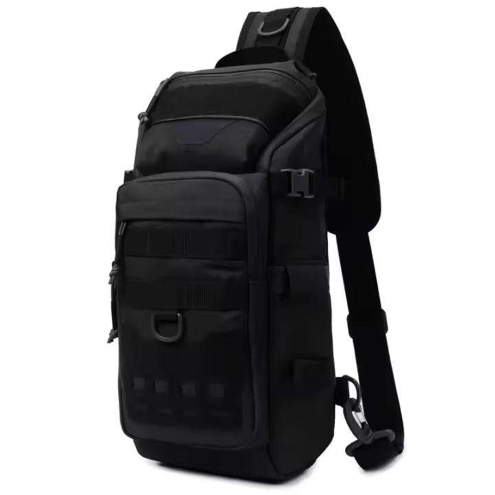Bolsa De Pecho Para Pesca Táctica De Hombro Deportiva Para Exteriores Bolsa De Camello Para Senderismo Escalada Ciclismo EDC Camping Unisex Tamaño M - 1