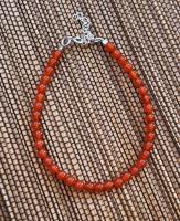 pulsera ajustable de cornalina natural y plata de ley-40ycuatrojoyeria - details 1