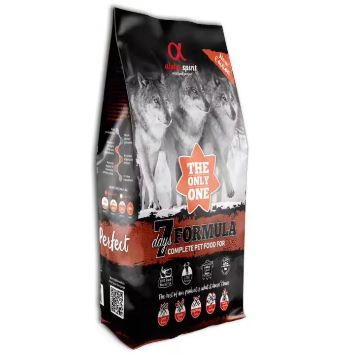 Pienso Alpha Spirit The Only One 7 Days Formula 12 Kg - Natural, Sin Gluten y Sin Cereales - 1
