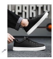 Zapatos De Cuero PU Sólidos Para Hombre Zapatillas De Moda Casual De Plataforma Trendy Student Cuero Artificial Lujo Zapatos De Primavera/Otoño - details 8