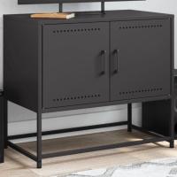 vidaXL Mueble para TV de acero oliva 68,5x39x60,5 cm en color Verde/Amarillo/Rosa y más | almacenamiento funcional diseño moderno para baño dormitorio sala - details 3
