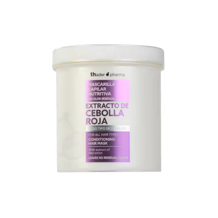Thader Pharma Mascarilla capilar con Extracto de Cebolla roja ideal para todo tipo de cabello, 700 ml - 1