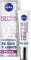 NIVEA Cellular Expert Filler Contorno de Ojos y Labios Antiarrugas 24h con Ácido Hialurónico y Ácido Fólico – Pack 3 x 15 ml - details 0