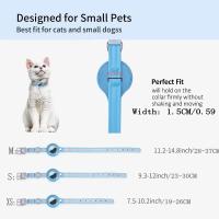 Collar Ajustable De Cuero Para Mascotas Con Protección Anti-Perdida Reflectante Para Apple Airtag Rastreador De Localización Para Perros Y Gatos - details 0