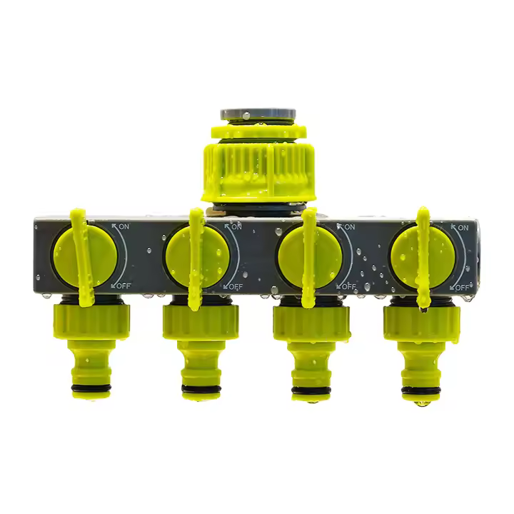 Divertido De 4 Maneras Para Grifo De Jardín Conector De Tubo De Agua Distruidor De Agua Para Grifo De Exterior Riega - 1