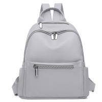 Nueva mochila informal de cuero suave para mujer, moderna y de alta gama, con gran capacidad para desplazamientos diarios. - details 2
