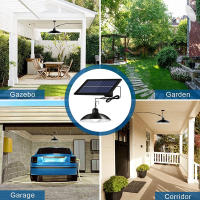Lámpara Solar De Pendentivo Impermeable Para Exterior E Interior Con 60 LED Y Interruptor De Cuerda Iluminación Para Jardín Y Fosa - details 10