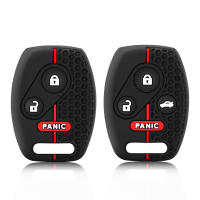 Funda De Llave De Silicona Para Honda Civic Accord VII CR-V FRV Insight Shuttle Stream Jazz Accesorios Llavero 2 3 4 Botones - details 0