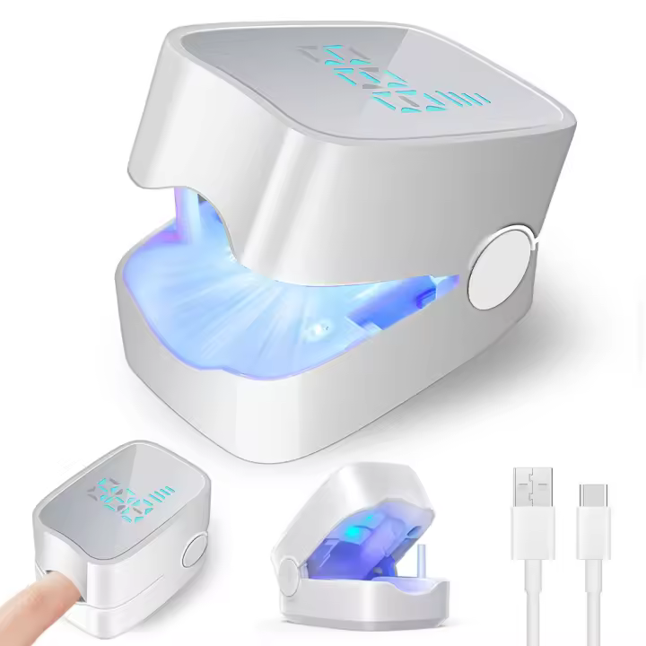 Lámpara de terapia UV portátil para uñas con pantalla digital (tratamiento de hongos ungueales) - 1
