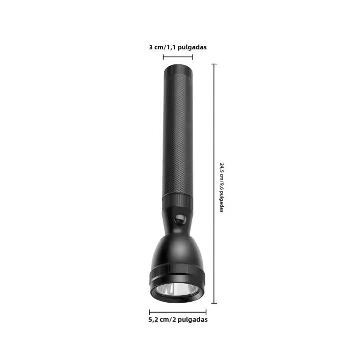 Linterna LED De Seguridad Con Luz Fuerte Para Patrullaje Al Aire Libre Y Auto Defensa Multi Funcional Para Camping Y Senderismo - 1