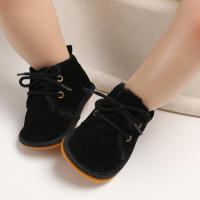 Botitas De Nieve Para Bebé Niño Y Niña Zapatos De Primera Caminata Invierno Algodón Cálido Antideslizante Suela Nuevo Nacido Zapatos Para Cuna - details 19