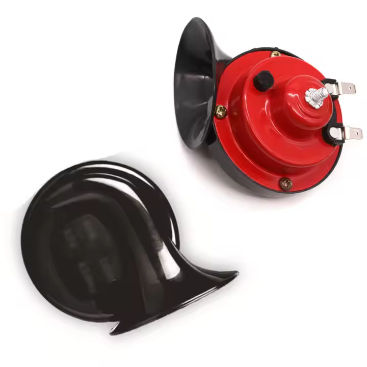 Bocina De Coche Universal 12V Electrónica Con Dos Tonos Snail Bocina Impermeable Para Motocicleta Camión SUV Barco Paquete De 2 Piezas - 1